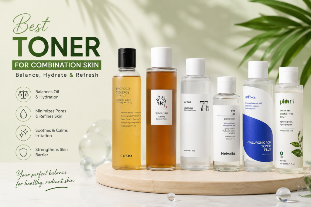 Best Toner for Combination Skin in 2026: Top 6 Expert Picks for Balanced, Healthy Skin