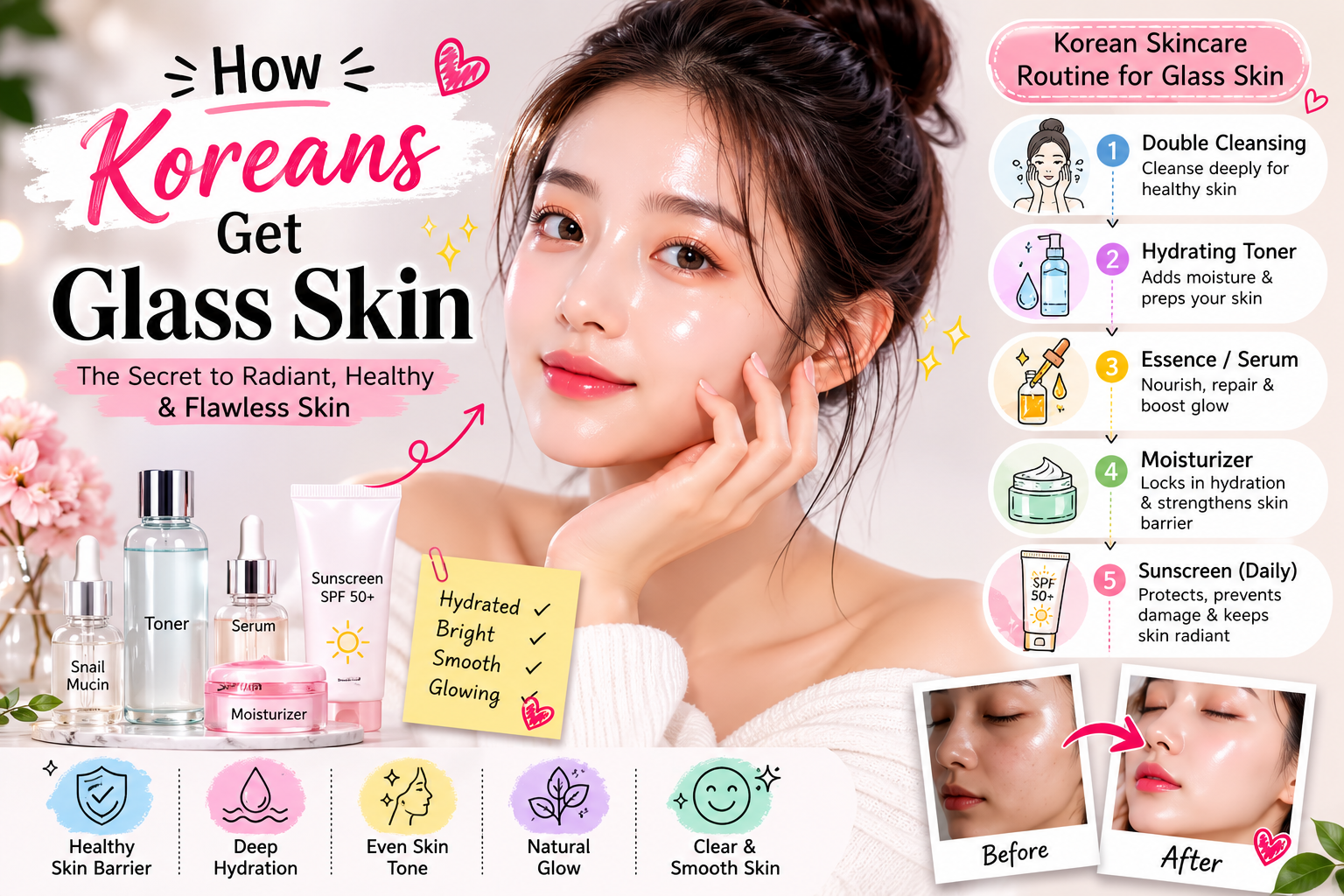 How Koreans Get Glass Skin