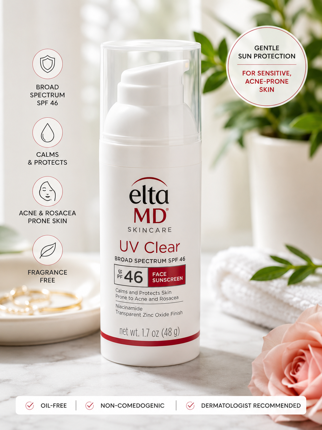 EltaMD UV Clear Broad-Spectrum SPF 46