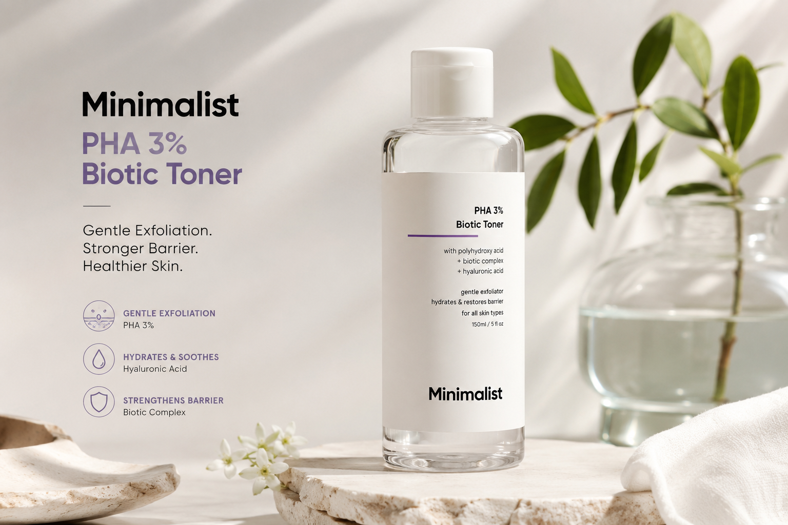 Minimalist PHA 3% Biotic Toner