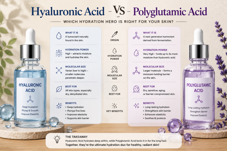 Hyaluronic Acid vs Polyglutamic Acid