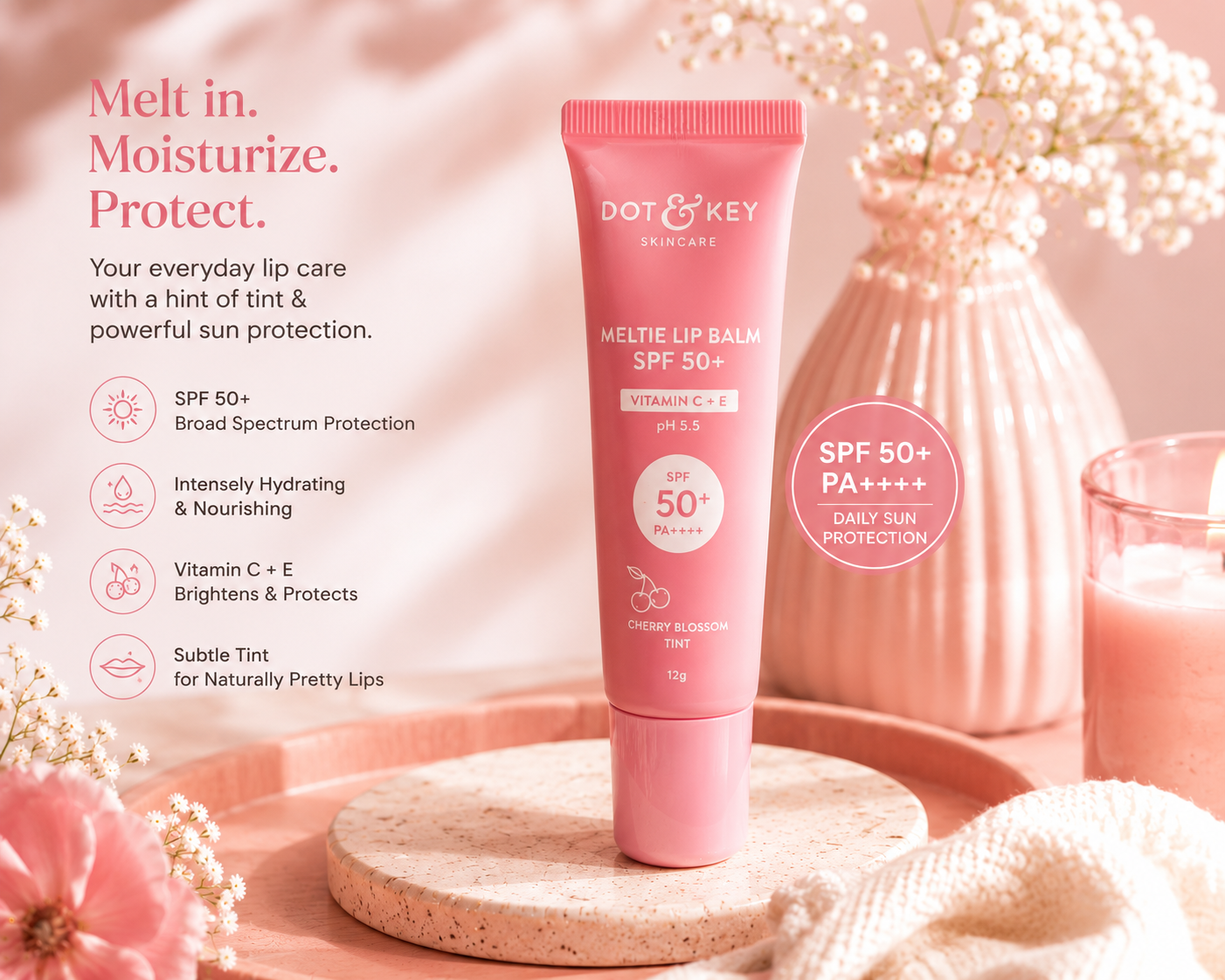 Dot & Key Meltie Lip Balm SPF 50+