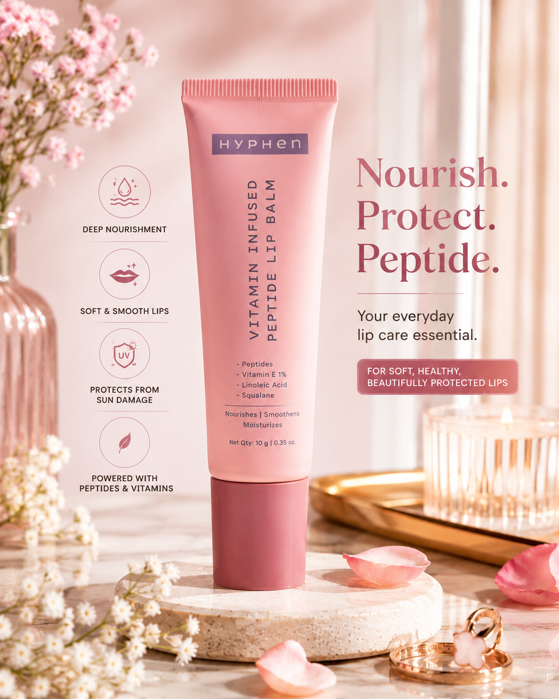 Hyphen Vitamin Infused Peptide Lip Balm