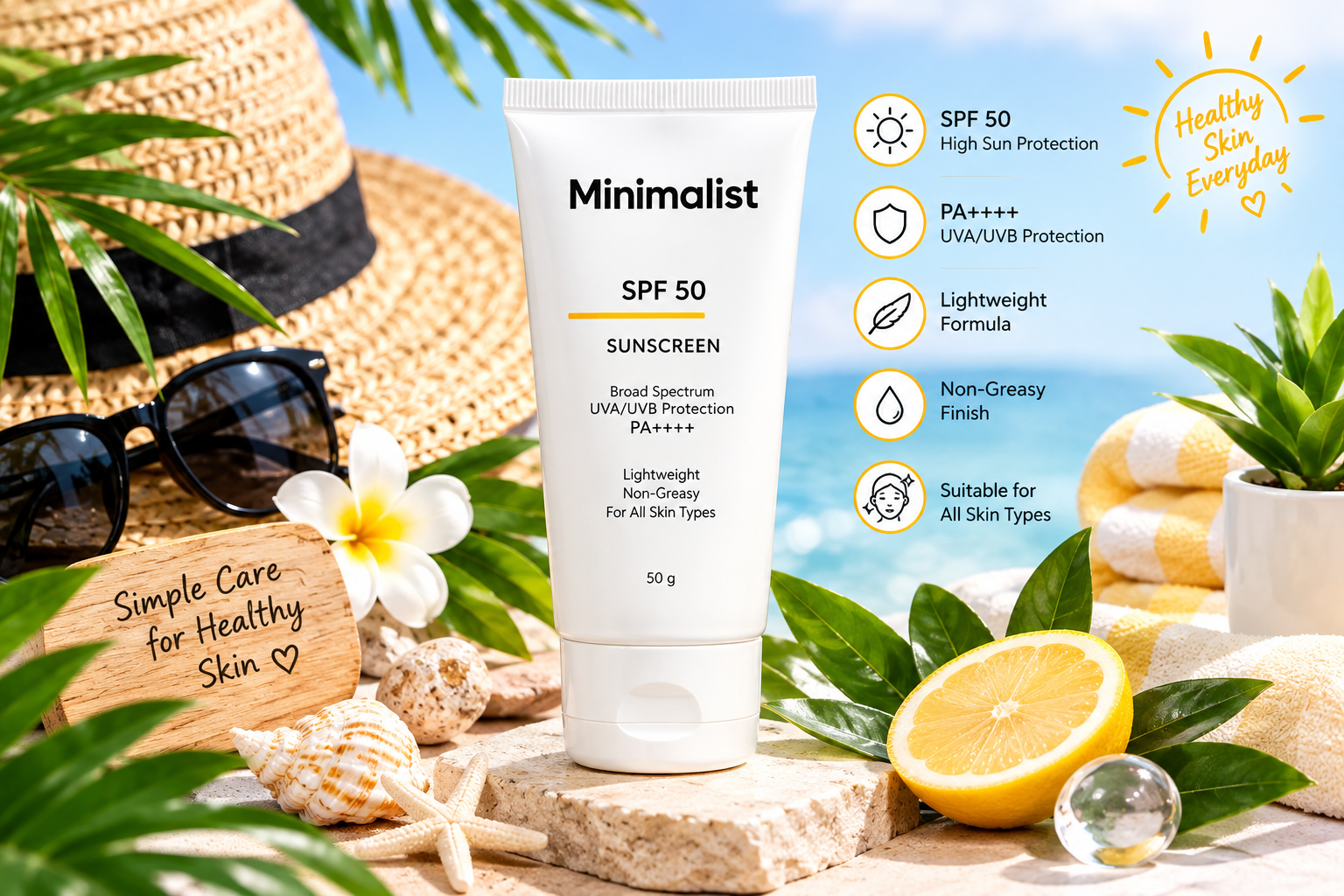 Minimalist SPF 50 Sunscreen
