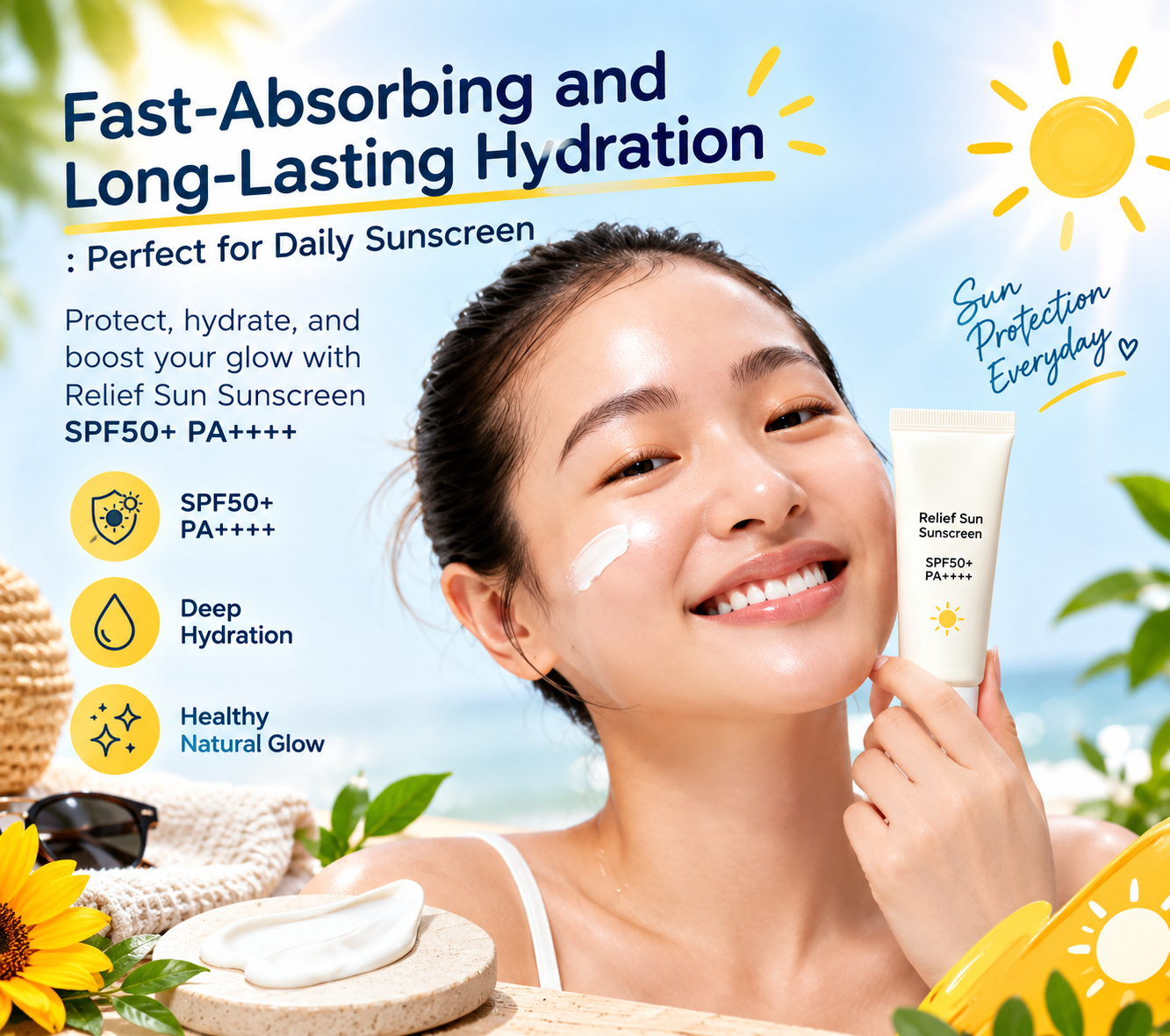 1. Beauty of Joseon Relief Sun: Rice + Probiotics SPF50+ PA++++
