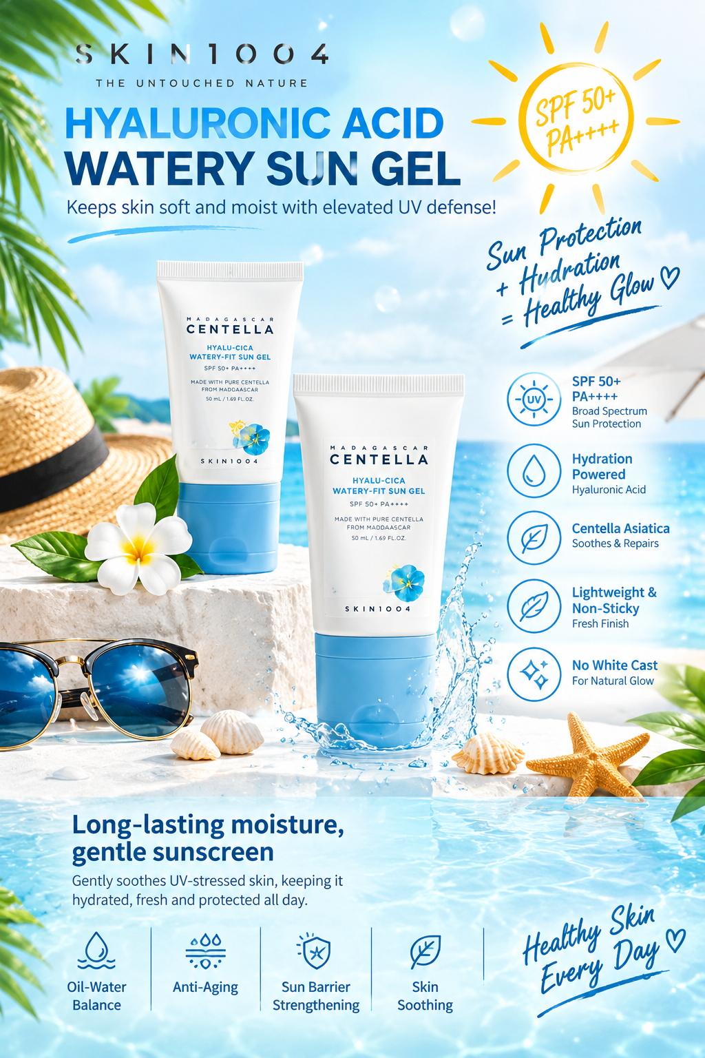 Isntree Hyaluronic Acid Watery Sun Gel SPF50+ PA++++