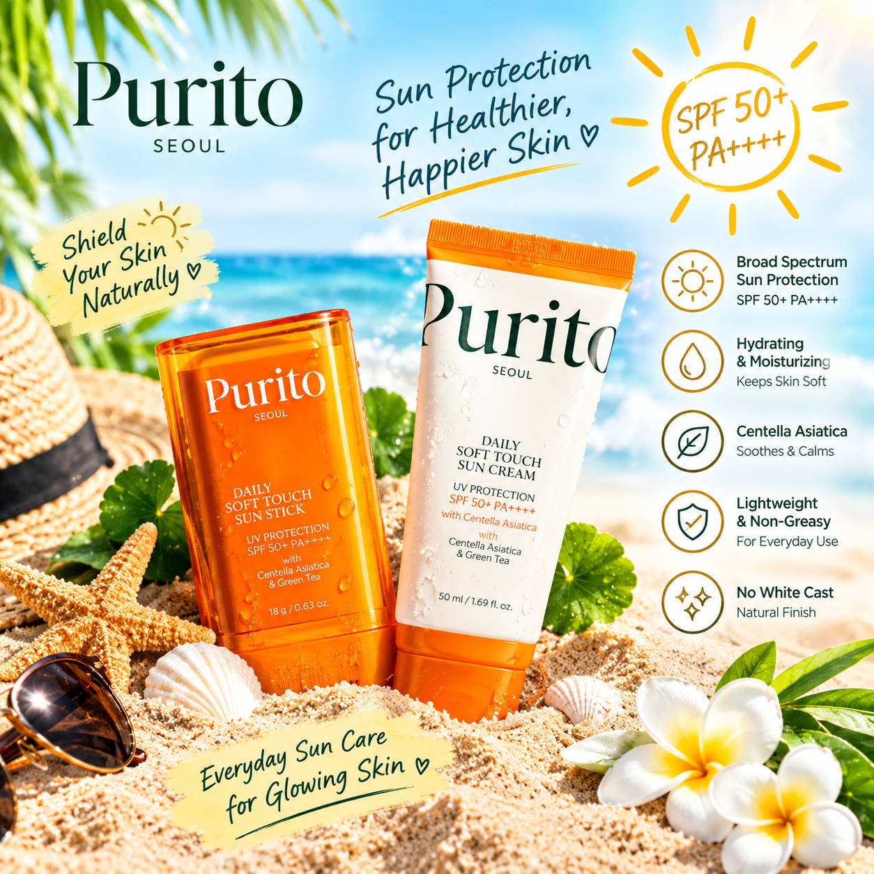 Purito Seoul Daily Soft Touch Sunscreen SPF50+ PA++++