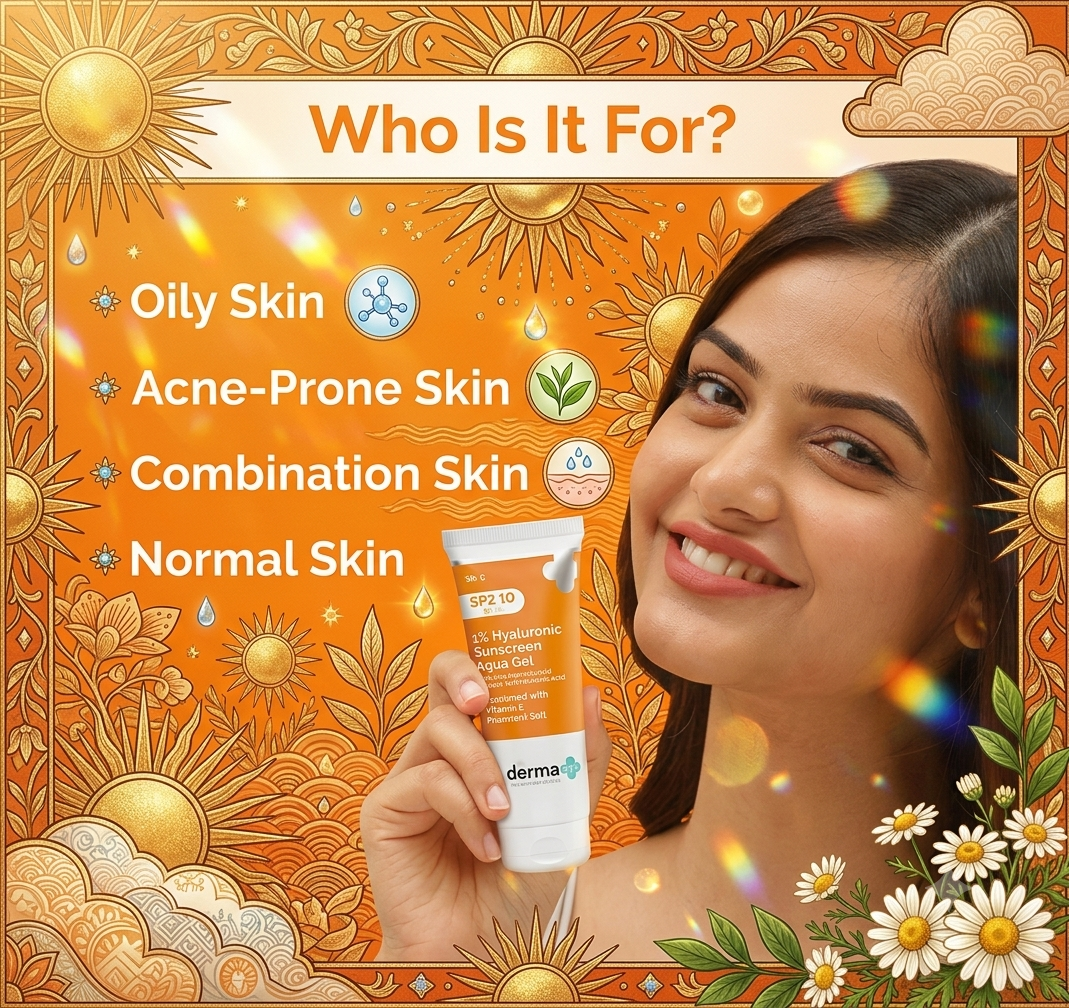 The Derma Co 1% Hyaluronic Sunscreen Aqua Gel