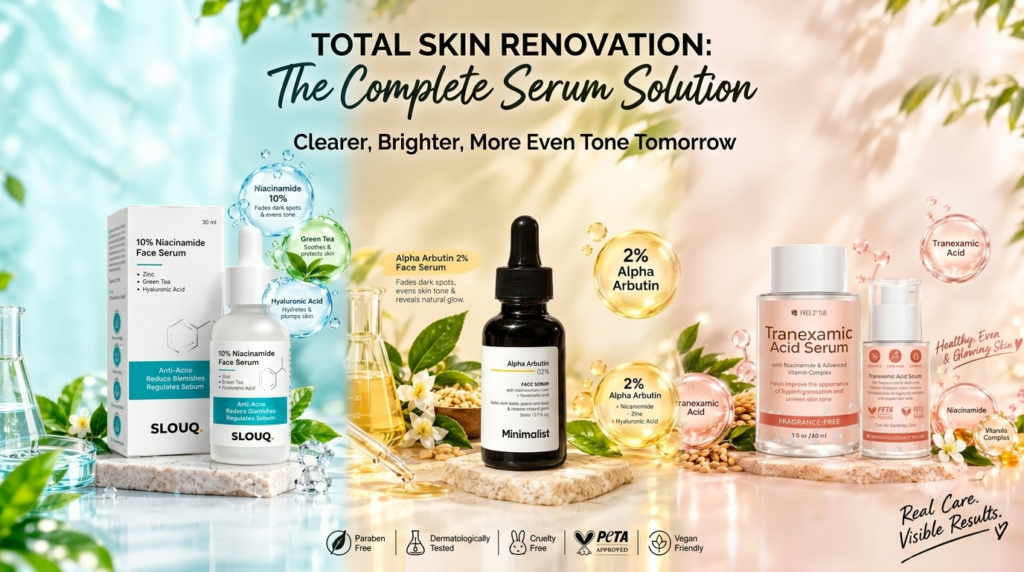 Niacinamide vs Alpha Arbutin vs Tranexamic Acid: Benefits Compared