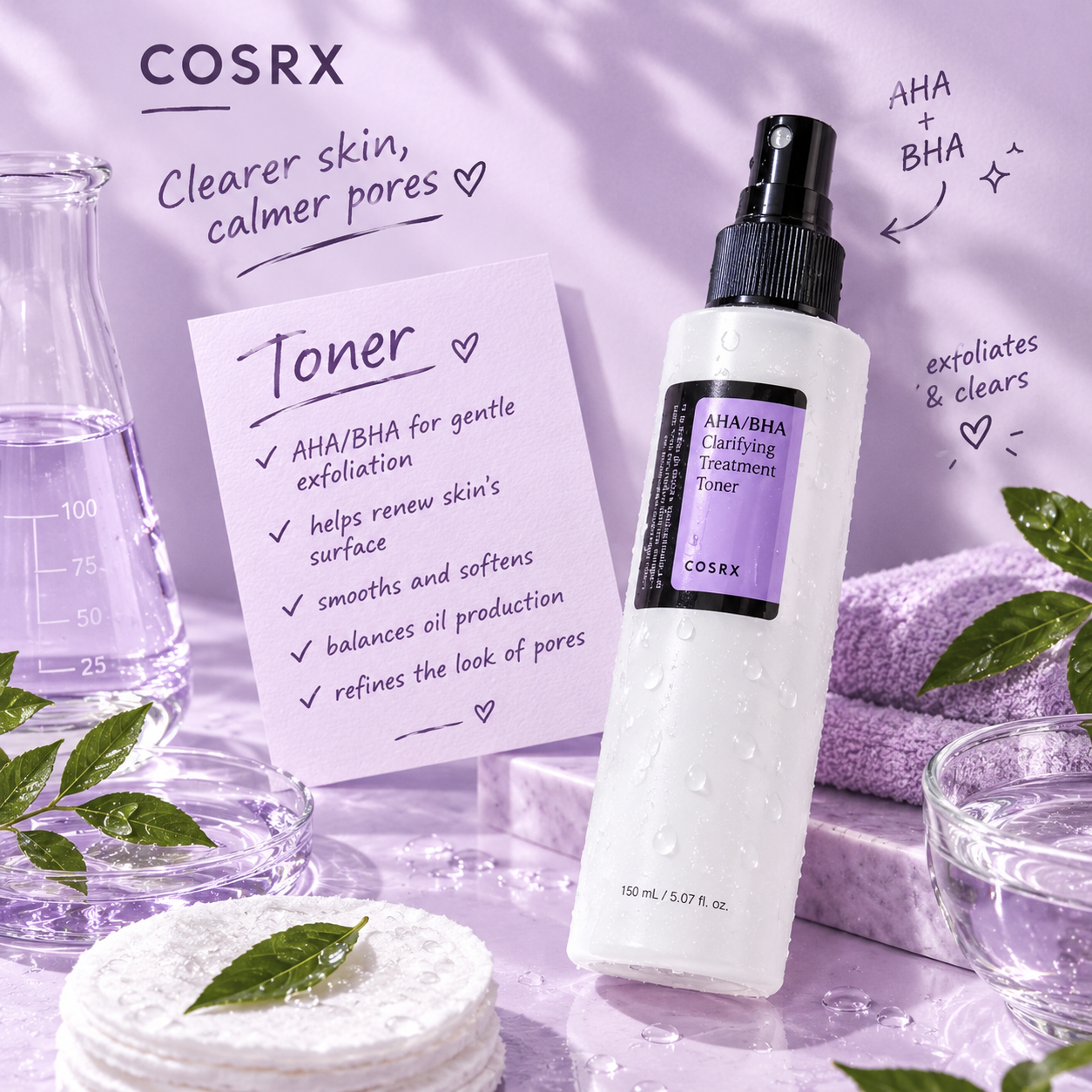 COSRX AHA/BHA Clarifying Treatment Toner