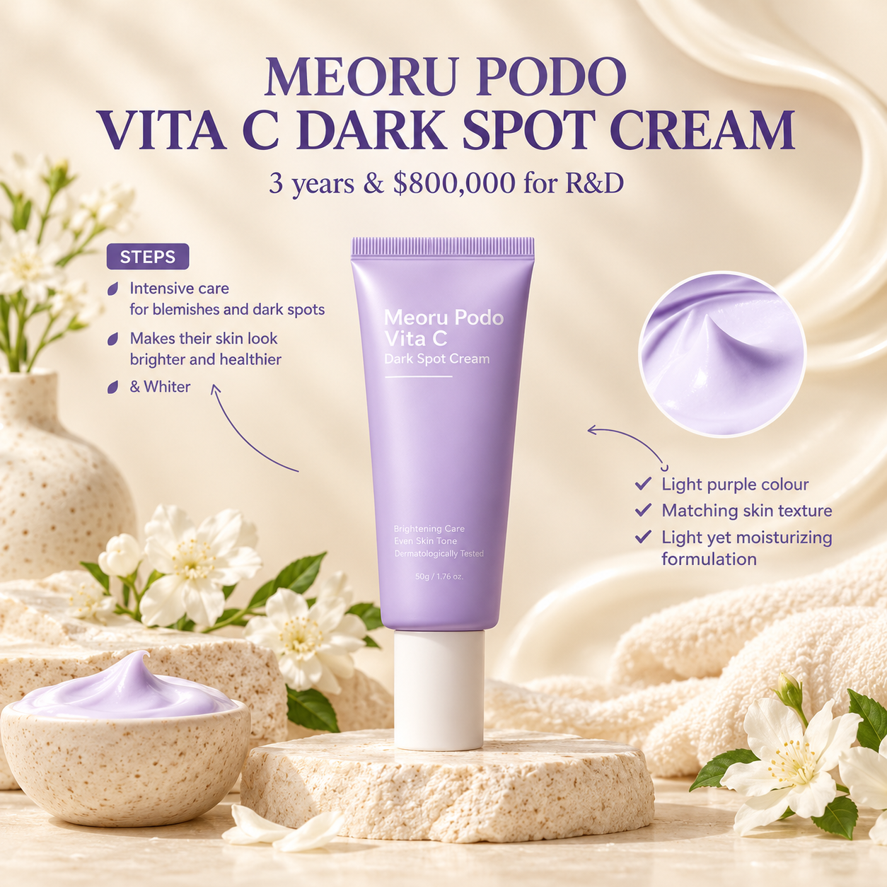 Meoru Podo Vita C Dark Spot Cream