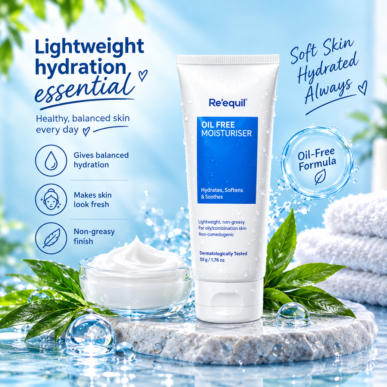 Re'equil Oil Free Moisturiser