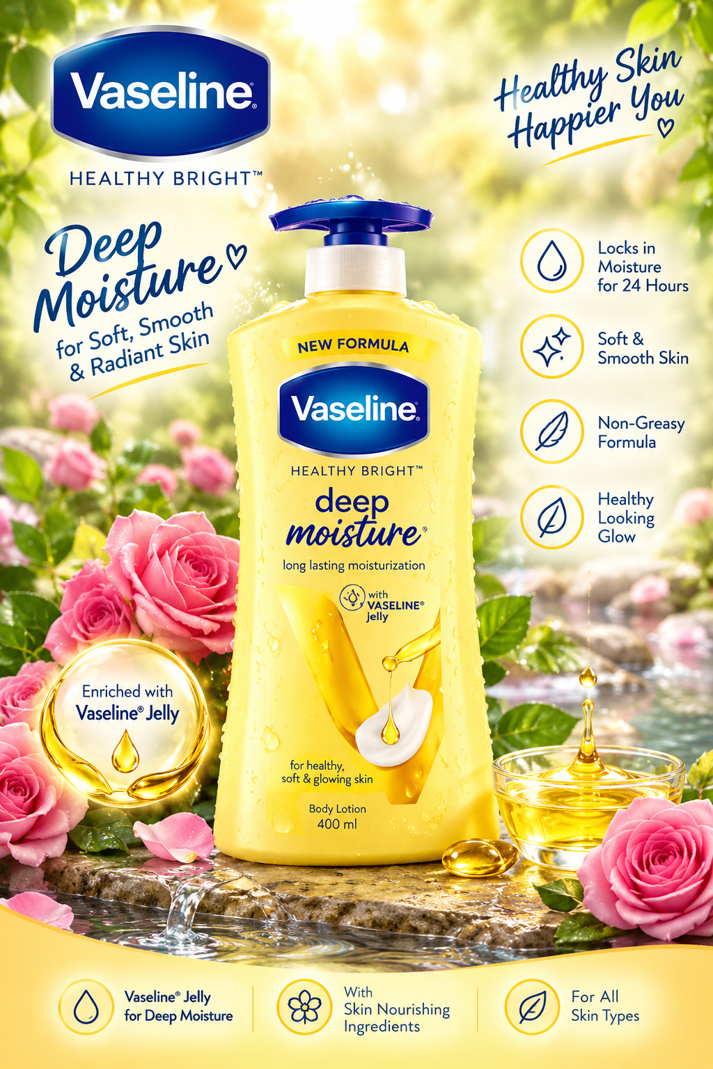 Vaseline Intensive Care Deep Moisture Lotion